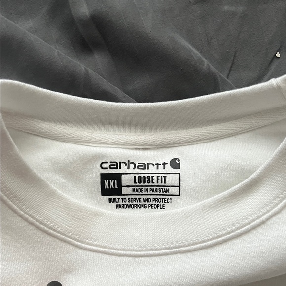 Carhartt Men's White Crewneck Sweater - Picture 2 of 5